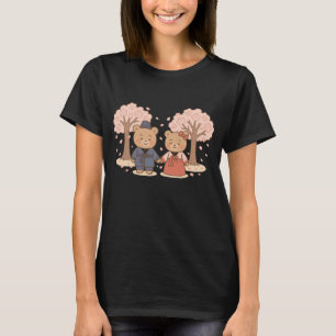 Hanbok Bears Cherry Blossom T-Shirt