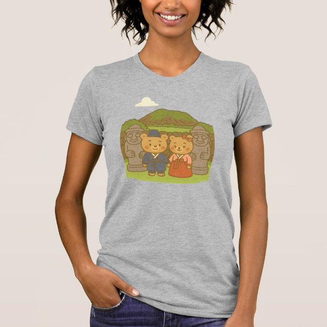 Hanbok Bears Jeju-do T-shirt (Front)