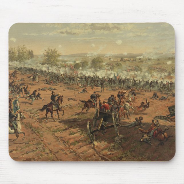 Hancock at Gettysburg by Thure de Thulstrup Mouse Mat (Front)