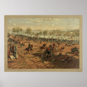 Hancock at Gettysburg by Thure de Thulstrup Poster