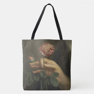 Hand & a Rose Tote Bag