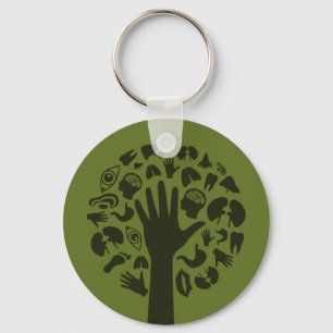 Hand a tree3 key ring