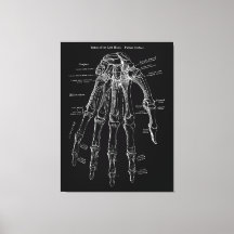 Hand Anatomy Large Canvas Wall Art 36x48"