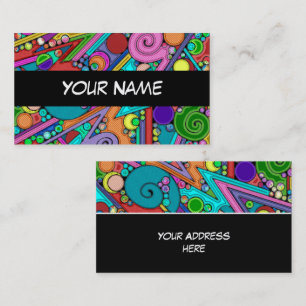Hand And Digitally Painted Pattern Art 12 Business Card