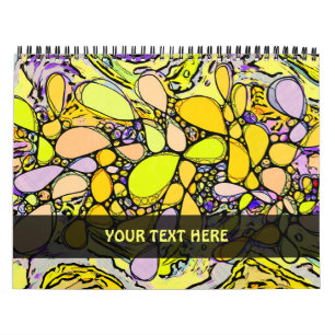 Hand And Digitally Painted Pattern Art 13 Calendar