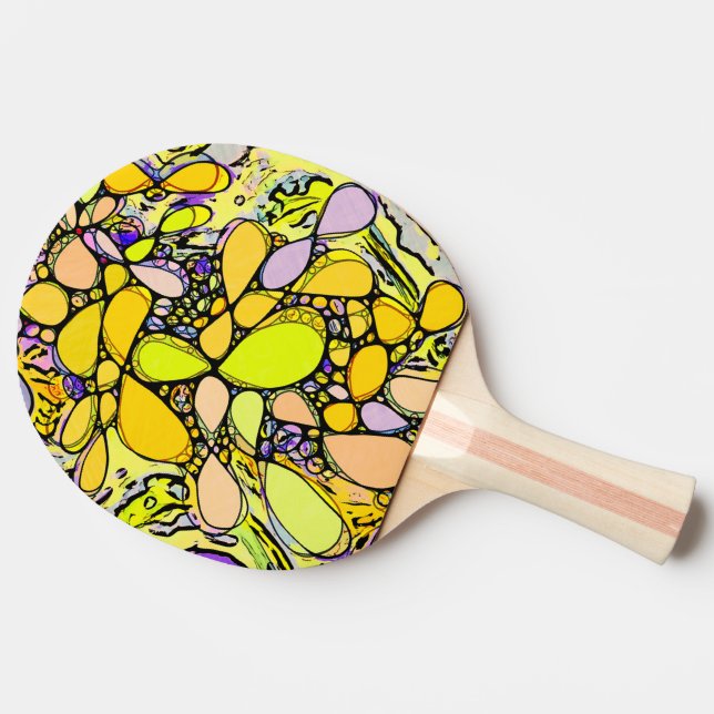 Hand And Digitally Painted Pattern Art 13 Ping Pong Paddle (Side)