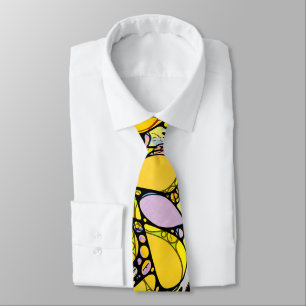 Hand And Digitally Painted Pattern Art 13 Tie