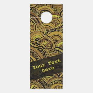 Hand And Digitally Painted Pattern Art 15 Door Hanger
