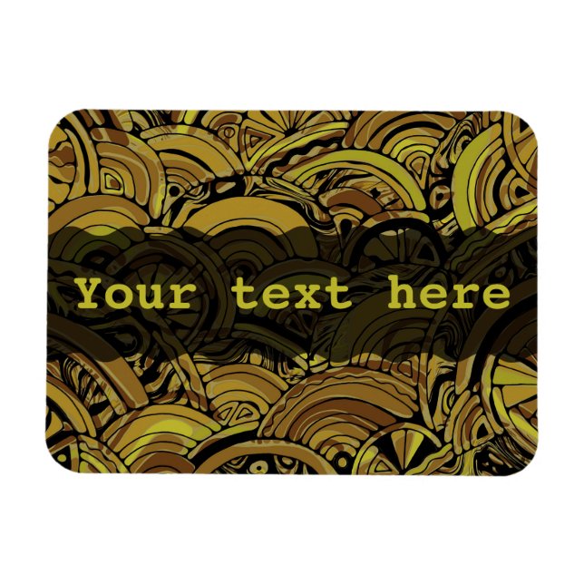 Hand And Digitally Painted Pattern Art 15 Magnet (Horizontal)