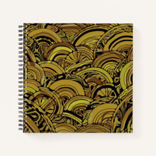Hand And Digitally Painted Pattern Art 15 Notebook