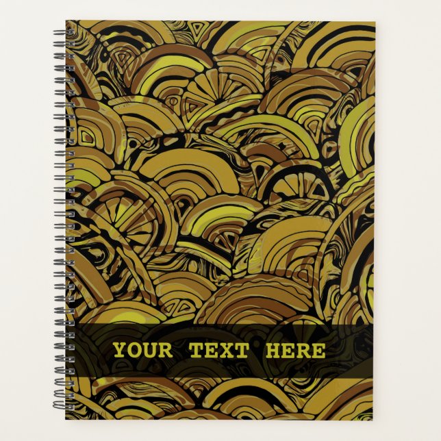 Hand And Digitally Painted Pattern Art 15 Planner (Front)