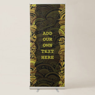 Hand And Digitally Painted Pattern Art 15 Retractable Banner