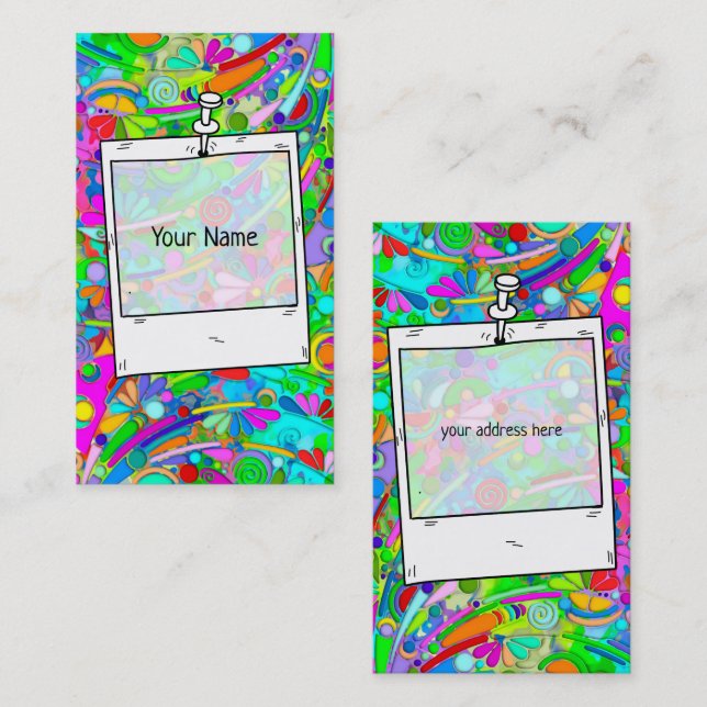 Hand And Digitally Painted Pattern Art 18 Business Card (Front/Back)