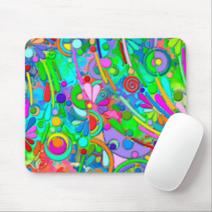Hand And Digitally Painted Pattern Art 18 Mouse Mat