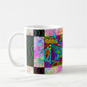 Hand And Digitally Painted Pattern Art 1 Coffee Mug