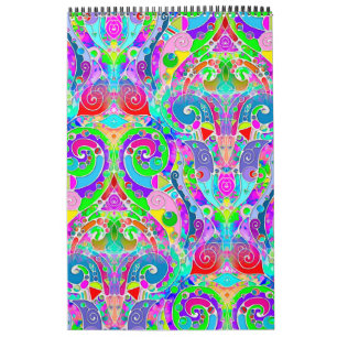 Hand And Digitally Painted Pattern Art 22 Calendar