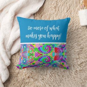 Hand And Digitally Painted Pattern Art 22 Cushion