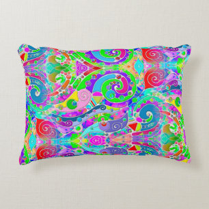 Hand And Digitally Painted Pattern Art 22 Decorative Cushion
