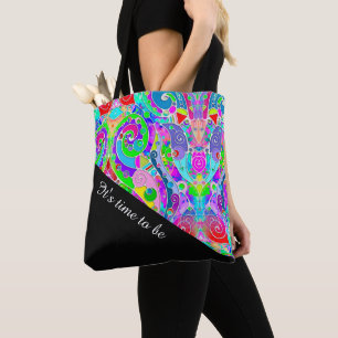 Hand And Digitally Painted Pattern Art 22 Tote Bag