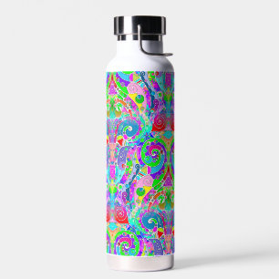 Hand And Digitally Painted Pattern Art 22 Water Bottle
