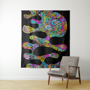 Hand And Digitally Painted Pattern Art 28 Tapestry