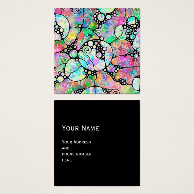 Hand And Digitally Painted Pattern Art 31 (Front & Back)