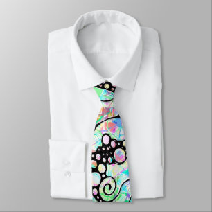 Hand And Digitally Painted Pattern Art 31 Tie