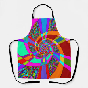 Hand And Digitally Painted Pattern Art 3 Apron