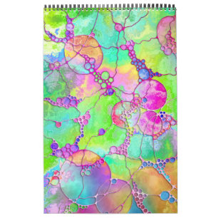 Hand And Digitally Painted Pattern Art 41 Calendar