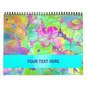 Hand And Digitally Painted Pattern Art 41 Calendar