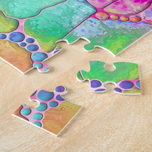 Hand And Digitally Painted Pattern Art 41 Jigsaw Puzzle