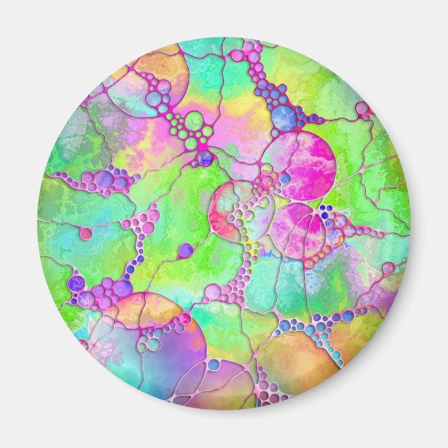 Hand And Digitally Painted Pattern Art 41 Magnet (Front)