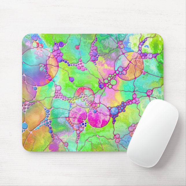 Hand And Digitally Painted Pattern Art 41 Mouse Mat (With Mouse)