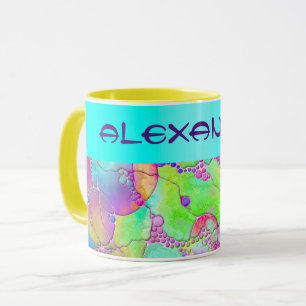 Hand And Digitally Painted Pattern Art 41 Mug