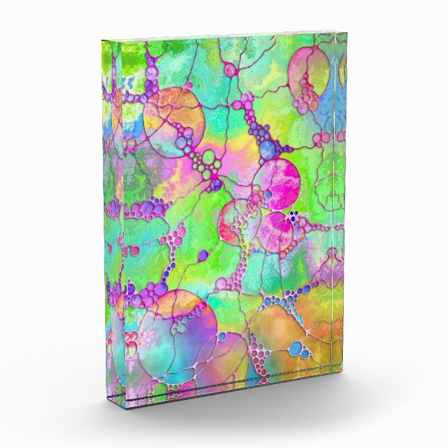 Hand And Digitally Painted Pattern Art 41 Photo Block (Left)
