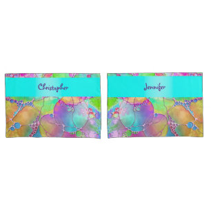 Hand And Digitally Painted Pattern Art 41 Pillowcase