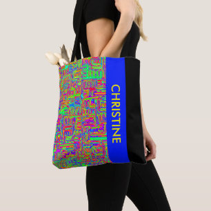 Hand And Digitally Painted Pattern Art 42 Tote Bag