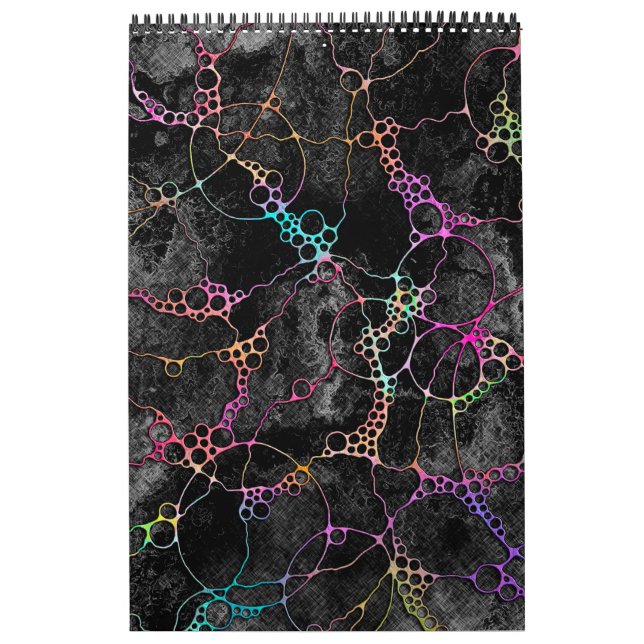 Hand And Digitally Painted Pattern Art 44 Calendar (Cover)