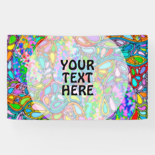 Hand And Digitally Painted Pattern Art 54 Banner