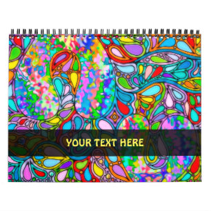 Hand And Digitally Painted Pattern Art 54 Calendar