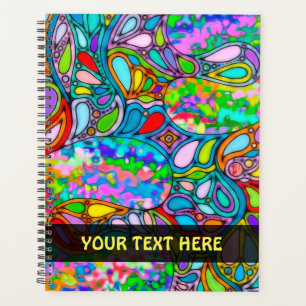 Hand And Digitally Painted Pattern Art 54 Planner