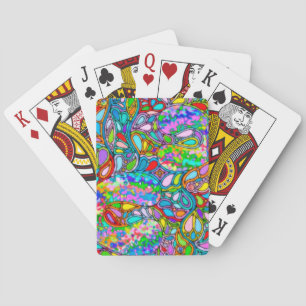 Hand And Digitally Painted Pattern Art 54 Playing Cards