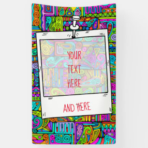 Hand And Digitally Painted Pattern Art 5 Banner