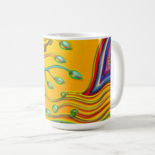 Hand And Digitally Painted Pattern Art 9 Coffee Mug