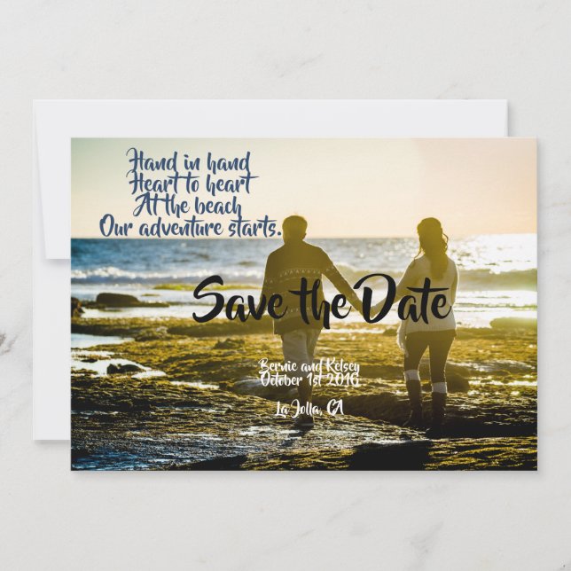 Hand and Hand Save The Date (Front)