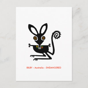 Hand -  - Aussie wildlife - marsupial -  Postcard