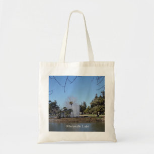 Hand Bagges with photo of the Marysville lake.  Tote Bag