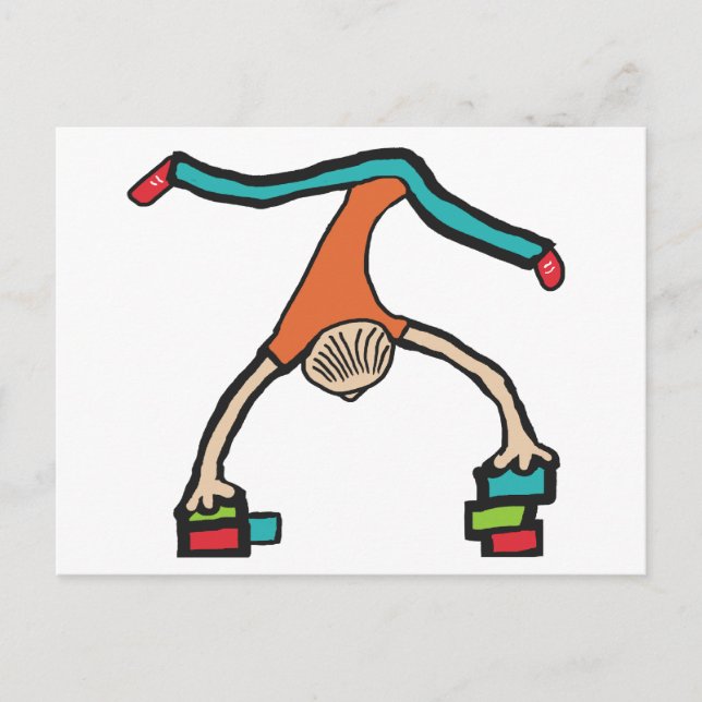 Hand Balancing Postcard (Front)