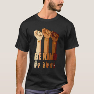 Hand Be Kind Sign Language We Wear Orange For Unit T-Shirt