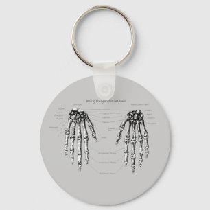 Hand Bones Details Key Ring
